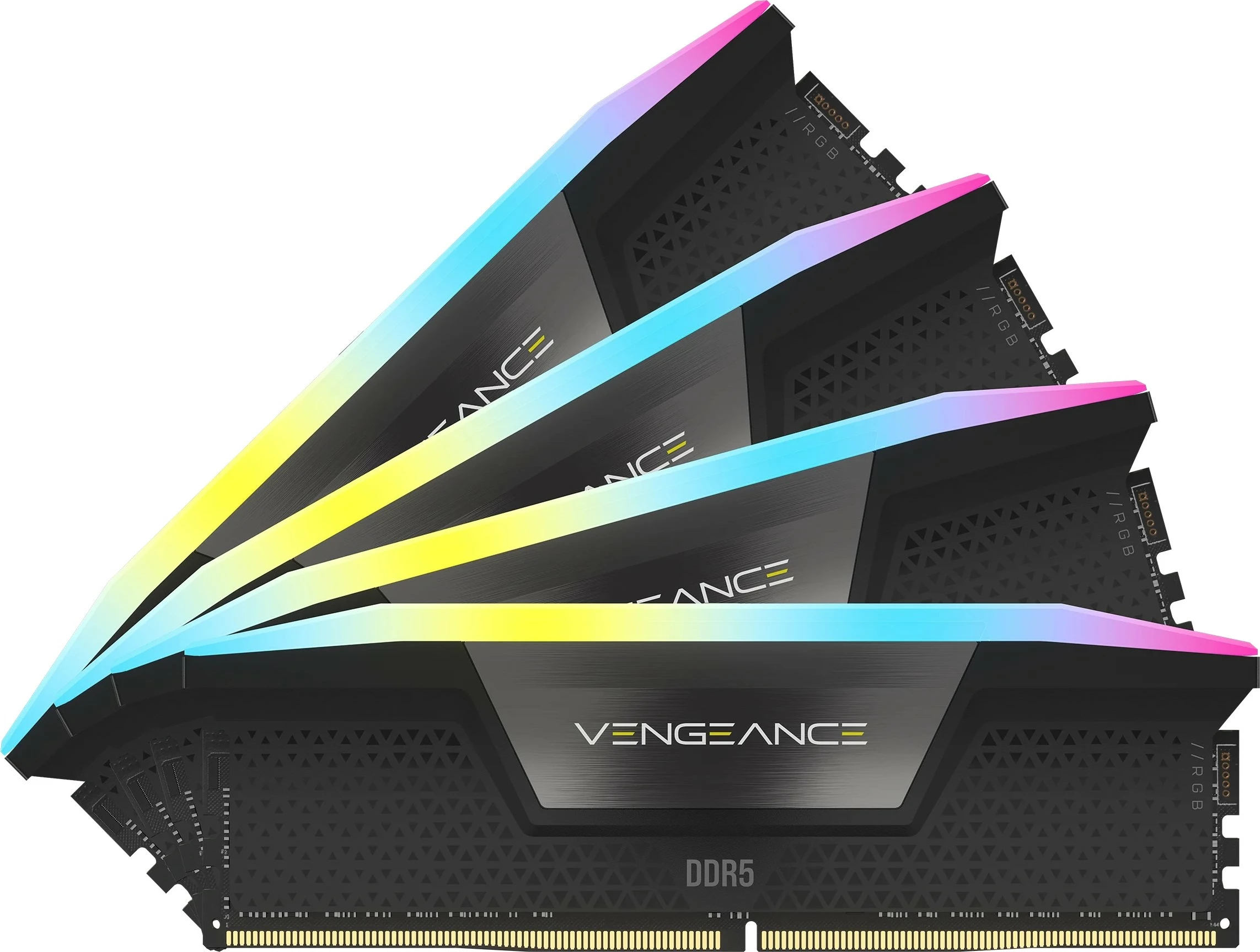 RAM pomnilnik Vengeance RGB Corsair 128GB (4x32GB) DDR5 5600MHz, večbarven