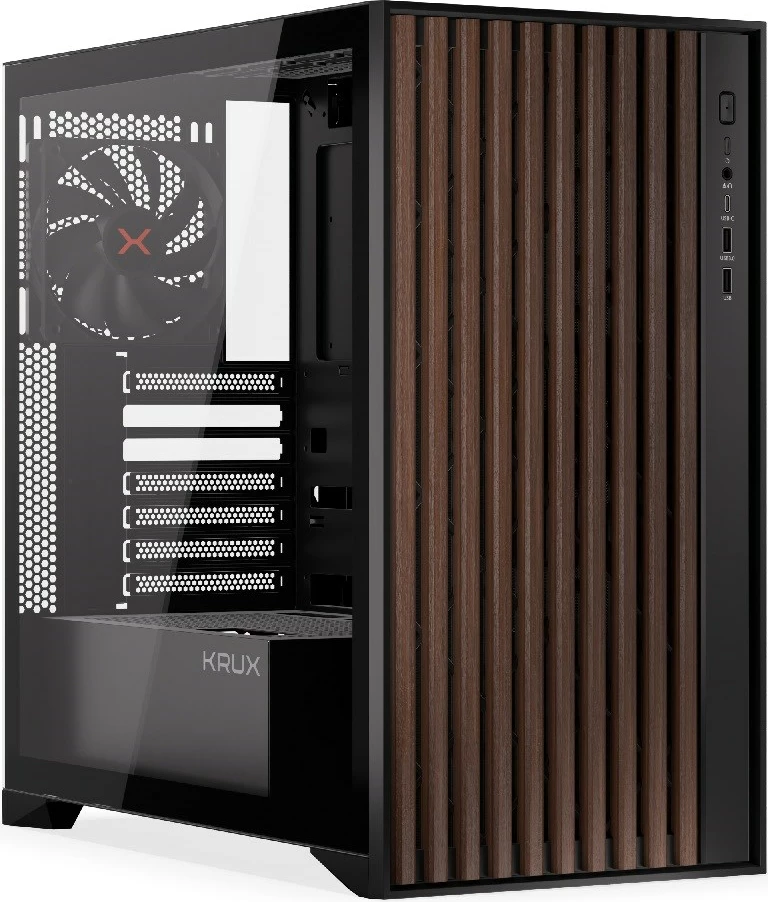 Računalniško ohišje KRUX Palum KRXD008, črno