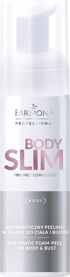 Peeling pena za telo in dekolte Farmona Professional Body Slim Enzymatic, 200 ml