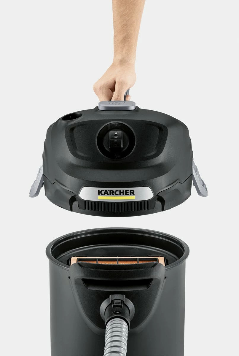 Sesalnik za pepel, 17 L, 600 W, kovinski zbiralnik, brez vrečke, črno/rumen — Karcher AD 4 Premium 1.629-731.0