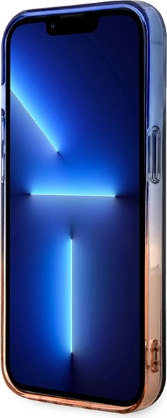 Ovitek Gradient Bumper MagSafe za iPhone 14 Pro 6.1, BMW, siv/oranžen/moder