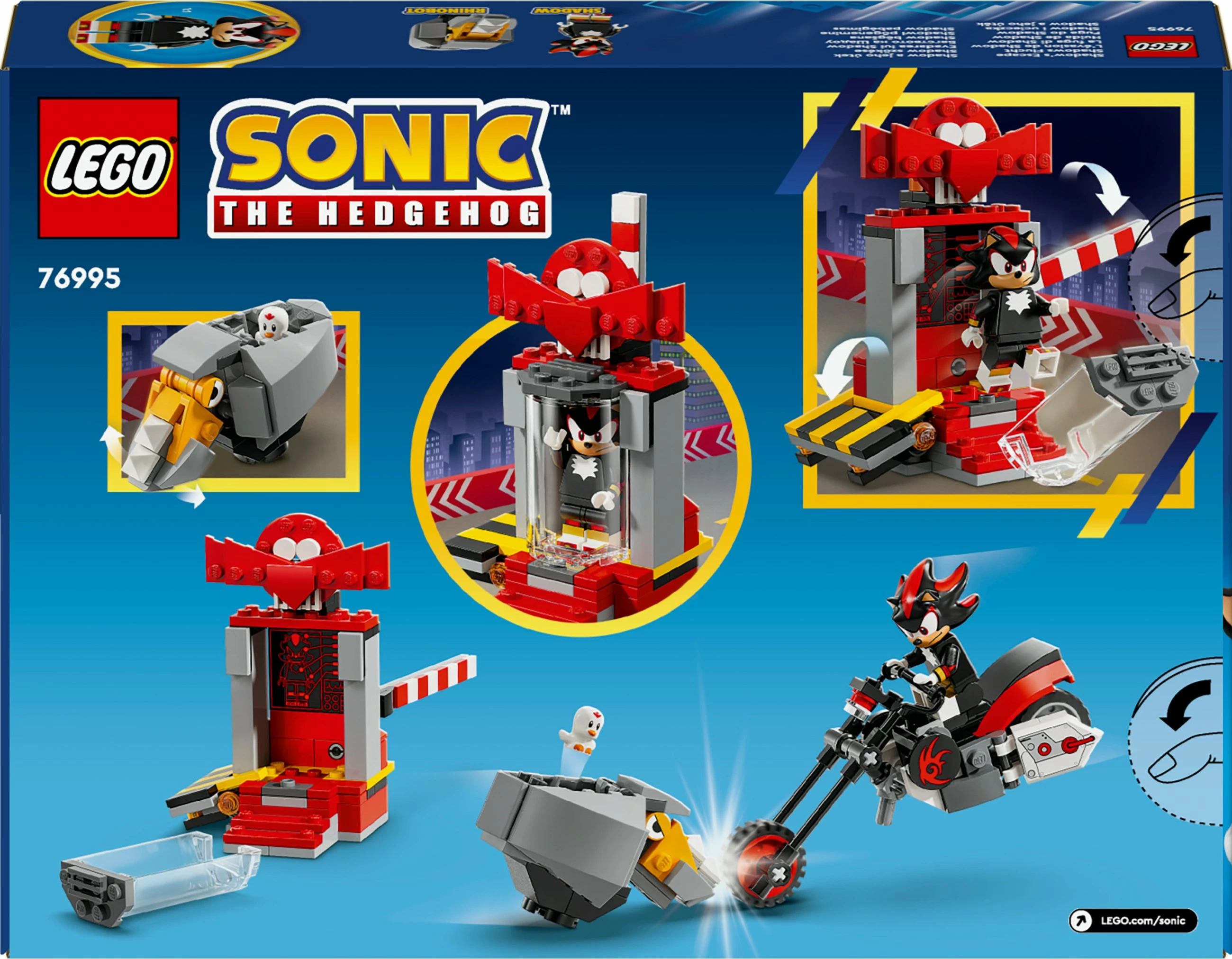 Gradbeni set Shadow’s Escape, LEGO Sonic the Hedgehog 76995, večbarven