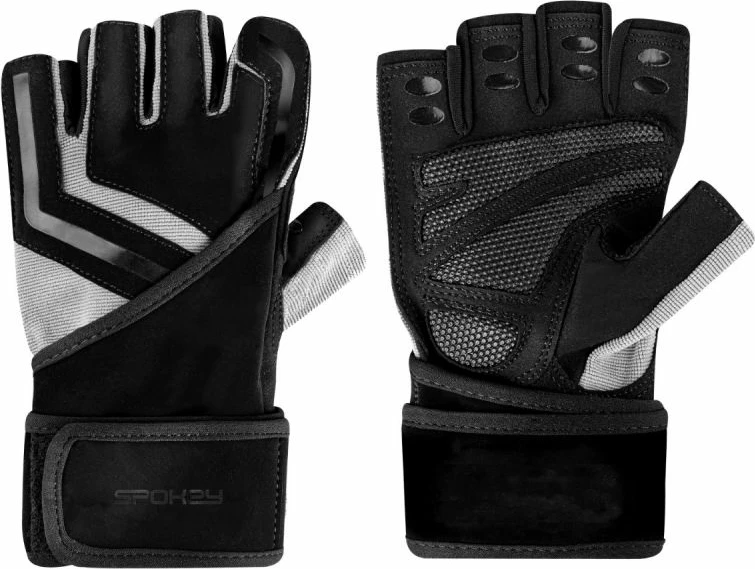 Dovolilne rokavice za fitnes, Spokey Bolster XL W, črne
