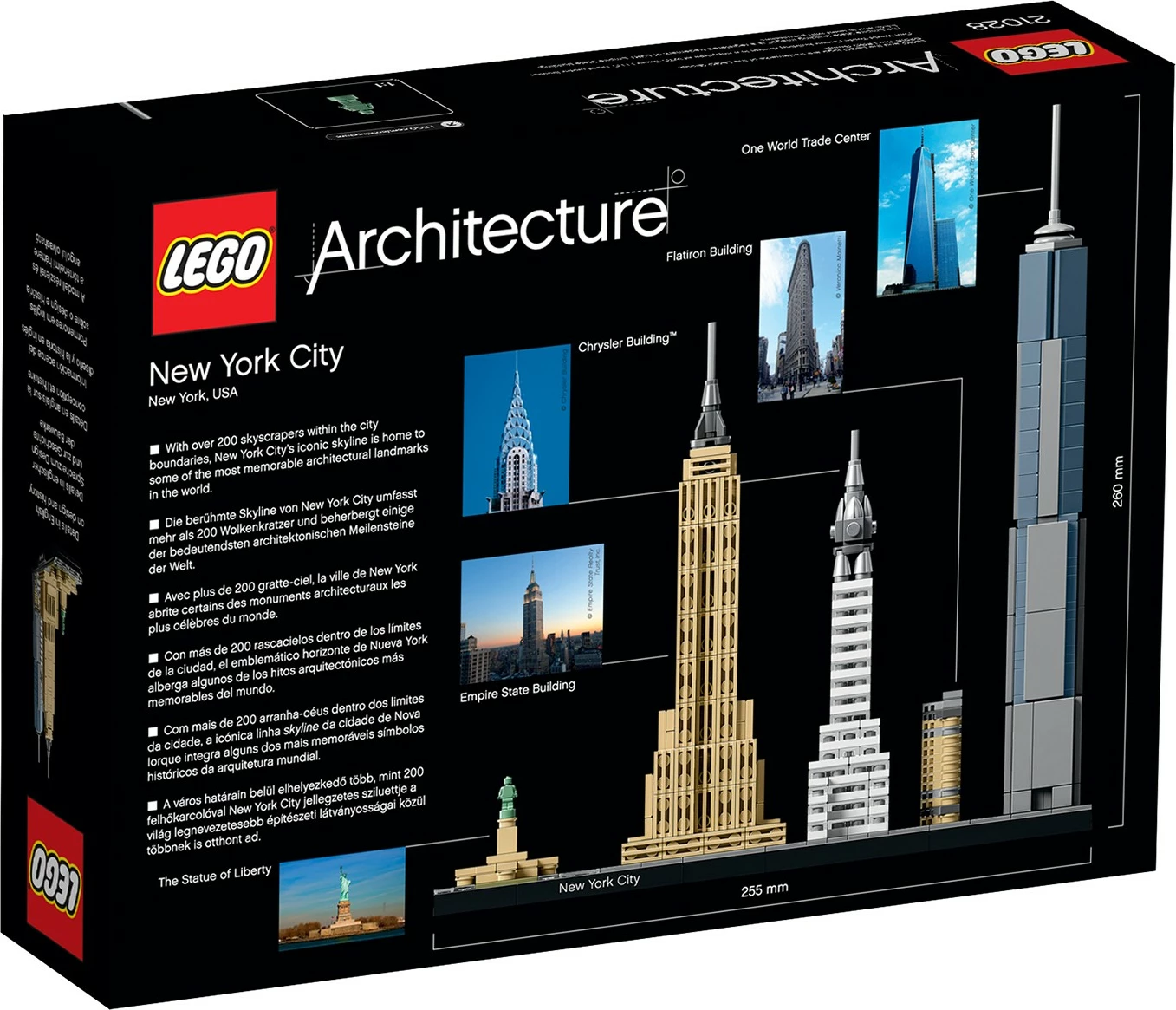 Model New York City (LEGO Architecture) 21028, 598 kosov, večbarven