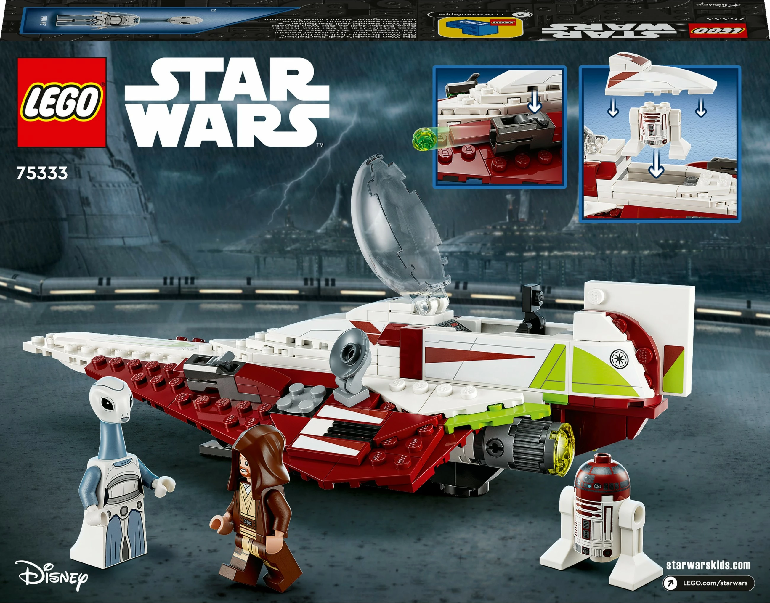 Model Jedi Starfighter, LEGO Star Wars Obi-Wan Kenobi, 282 kosov