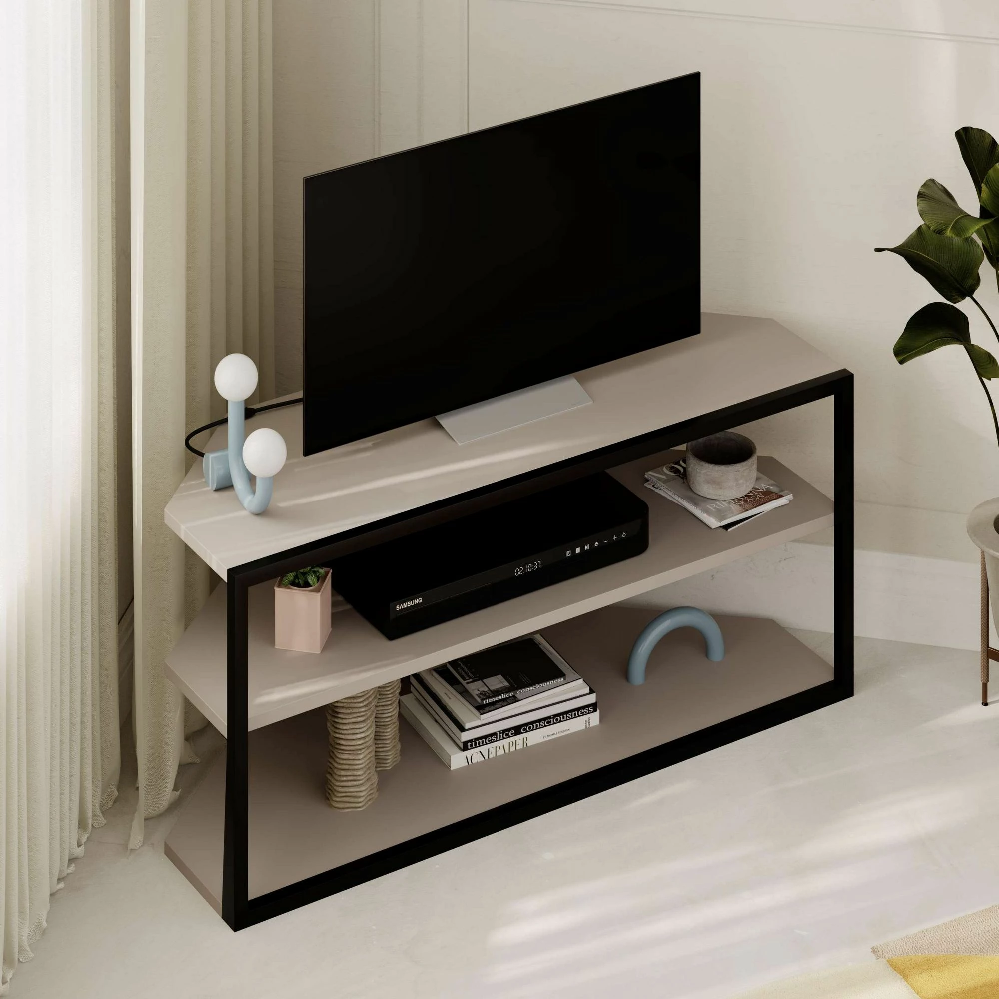 TV omarica Skye Decor Echo, svetlo moka