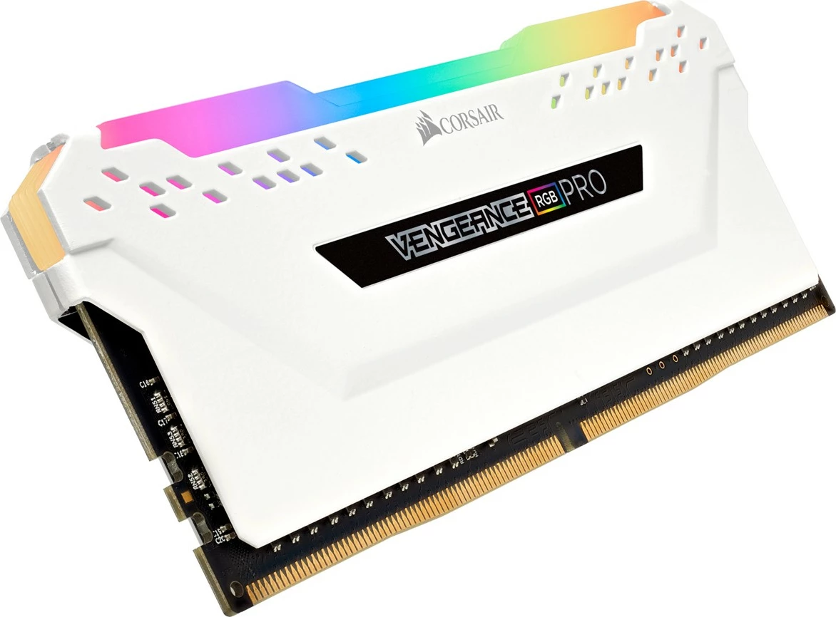 32GB (2x16GB) DDR4 3200MHz pomnilnik Corsair Vengeance RGB PRO, bel