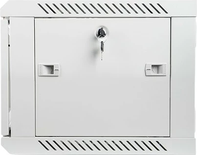 Stenska omara 19'' 6U, 600×450 mm, steklena vrata, siva Lanberg WF01-6406-10S