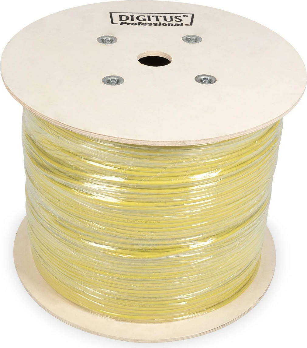 Omrežni kabel Cat7A S/FTP, Digitus, 500 m, LSZH, rumen