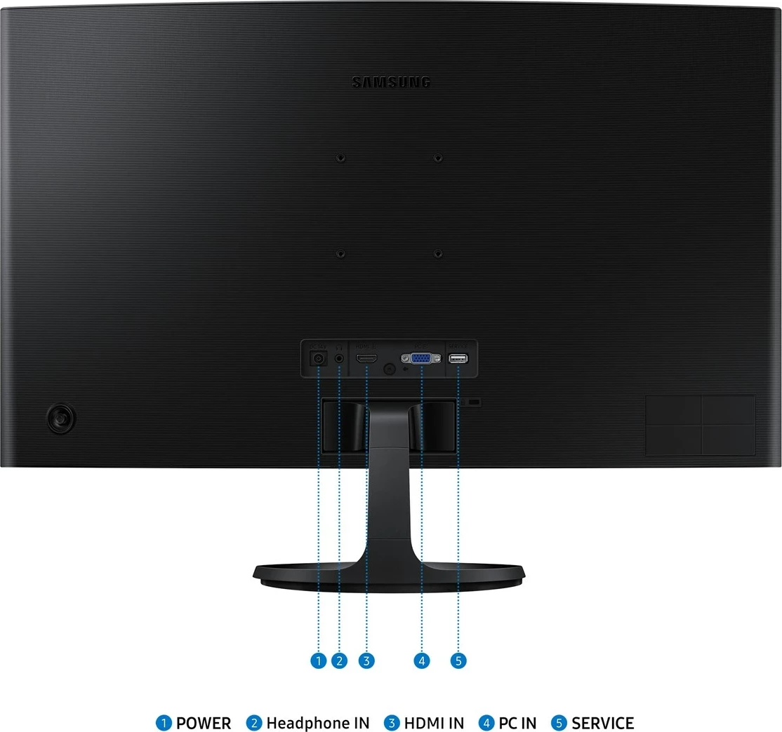 27" zaslon Full HD, ukrivljen, Samsung S36GD, črn