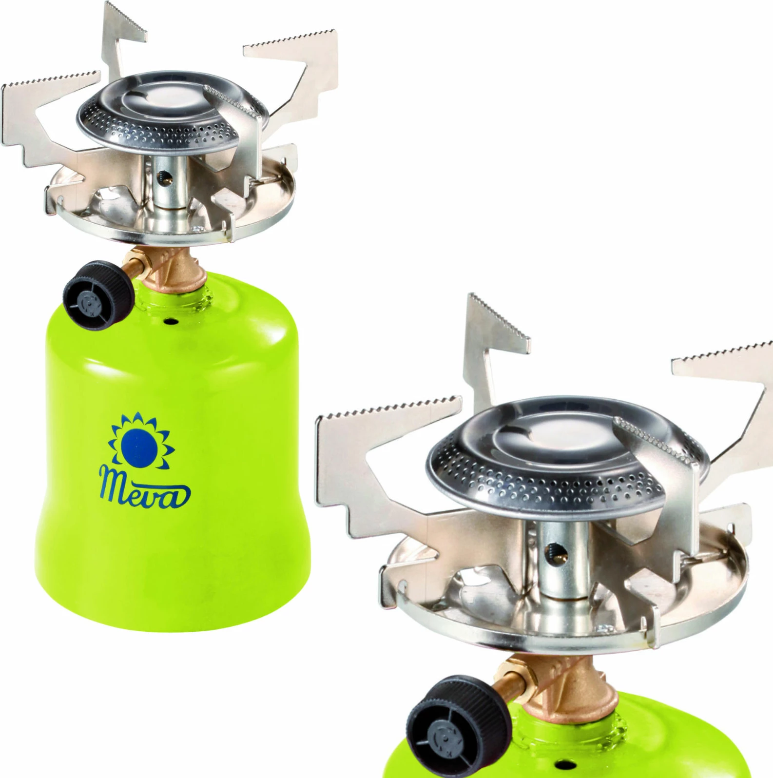 Turistični plinski štedilnik Meva FOCUS KP06010, 1,4 kW, kovina, zelen