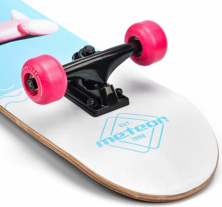 Skateboard, uniseks, Meteor, Flamingo