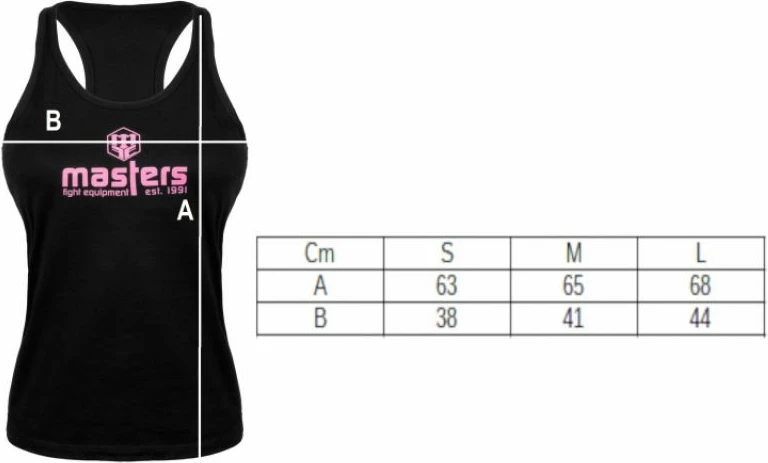 Majica za ženske Masters, črna