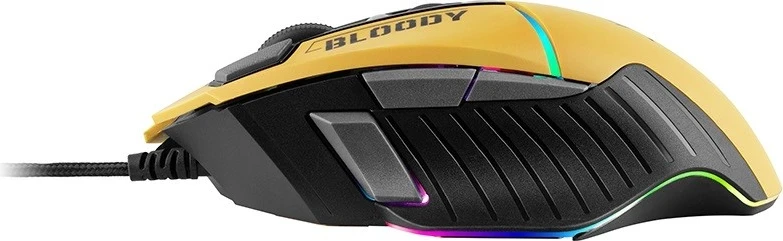 Gaming miška A4tech Bloody W95Max, USB, črno-rumena