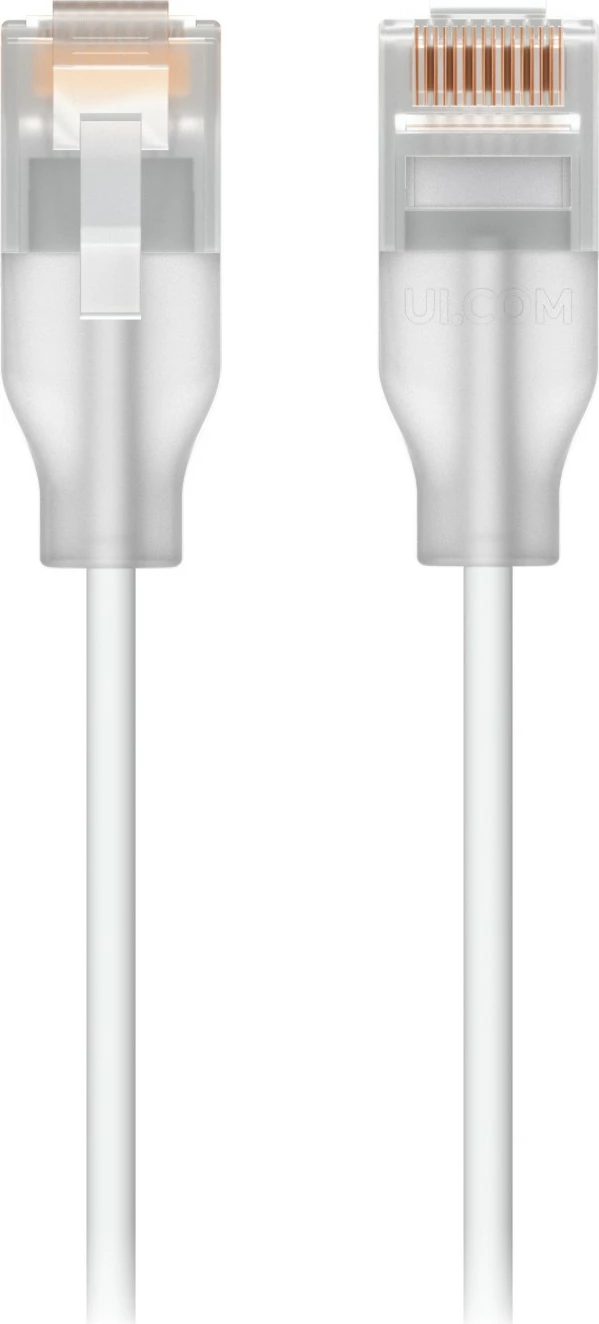 Patch kabel Cat6, 2,5 Gigabit Ethernet, 0,15 m, bel - Ubiquiti UACC-Cable-Patch-EL-0.15M-24