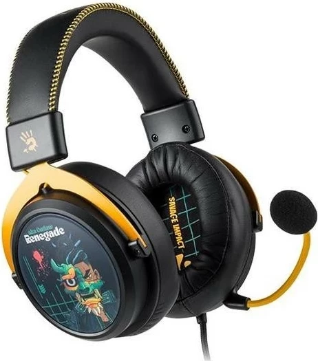 Slušalke A4Tech Bloody M595, USB, virtual 7.1, mikrofon AI-ENC, črne