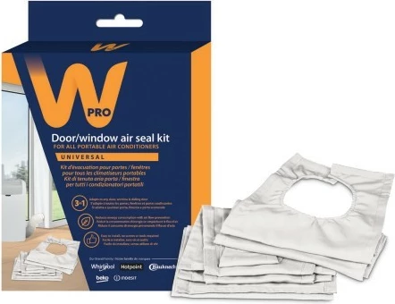 Izolacijski komplet za okna in vrata, Whirlpool ASK023, bela tkanina, univerzalen