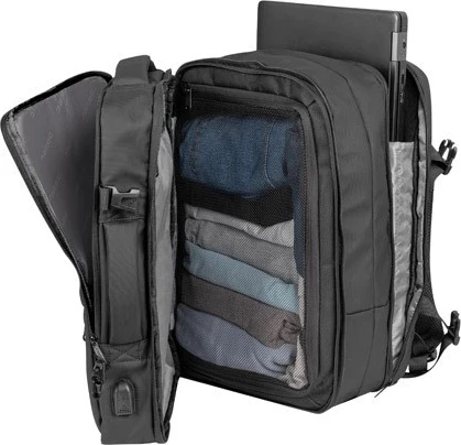 Torba za prenosnik NATEC CAMEL PRO 17,3", črna