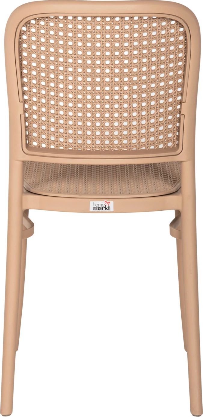 Stol iz polipropilena FLOW FH5937.03 kapučino sedež in naslonjalo 41x53x85,5Hcm