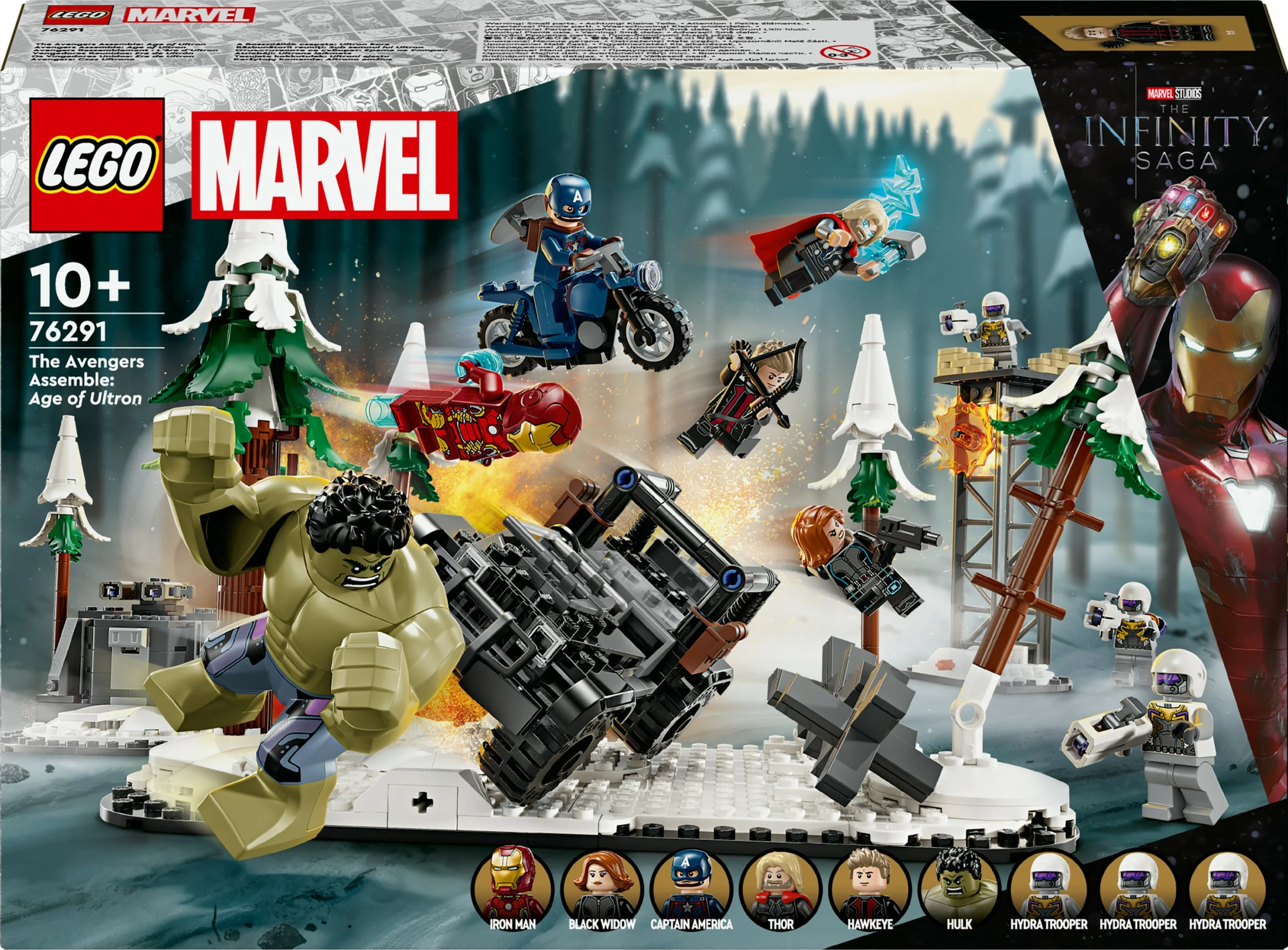 Set za sestavljanje Avengers Assemble: Age of Ultron, LEGO Marvel 76291, 613 kosov, večbarven