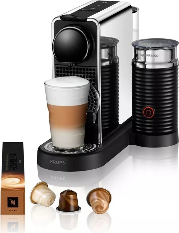 Aparat za kapsule Nespresso Krups CitiZ&Milk XN630D, črn