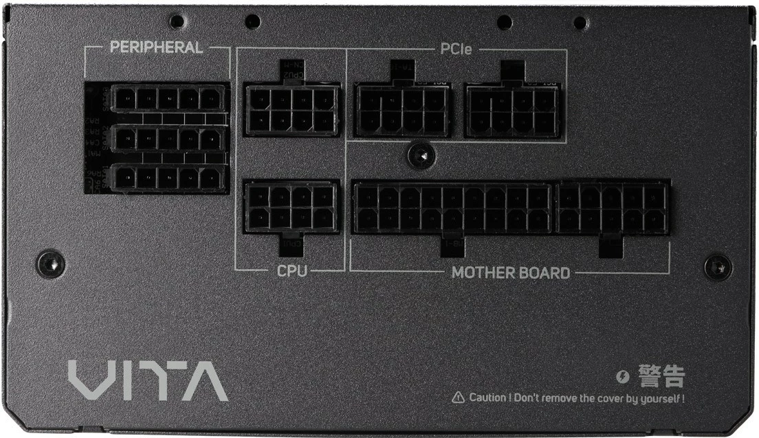 Napajalnik FSP VITA GM 750W, 80+ Gold, povsem modularen, ATX 3.0, črn