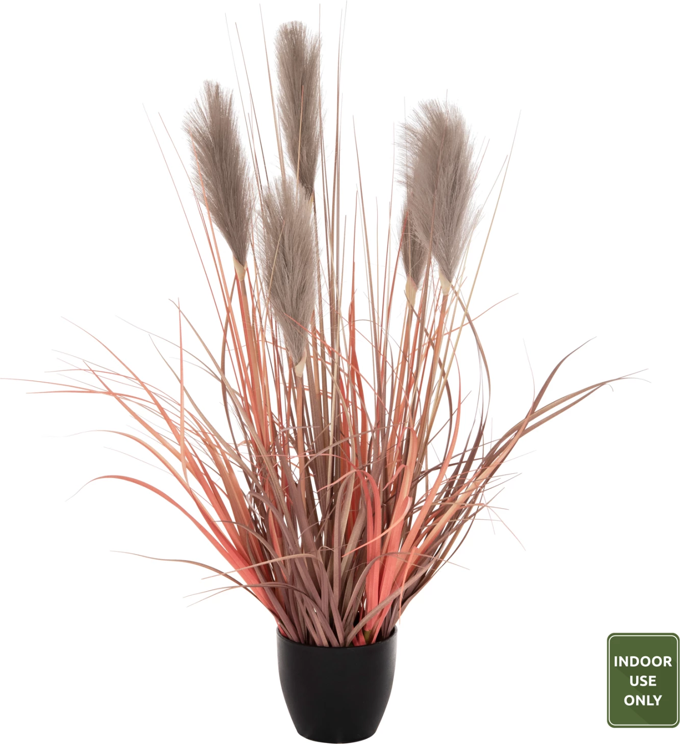 Dekorativna sintetična rastlina v loncu FH4015 trava + perje Φ14,5x12,5-86Hcm