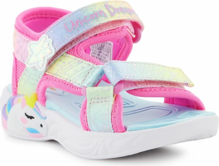 Otroške sandale, Skechers S-Lights Unicorn Dreams, roza