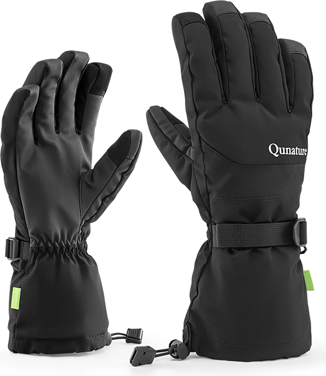 Rokavice za smučanje Finger Style, Qunature, M, črne