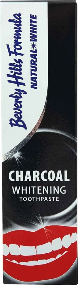 Zobna pasta z aktivnim ogljem za beljenje Beverly Hills Natural White, 100 ml