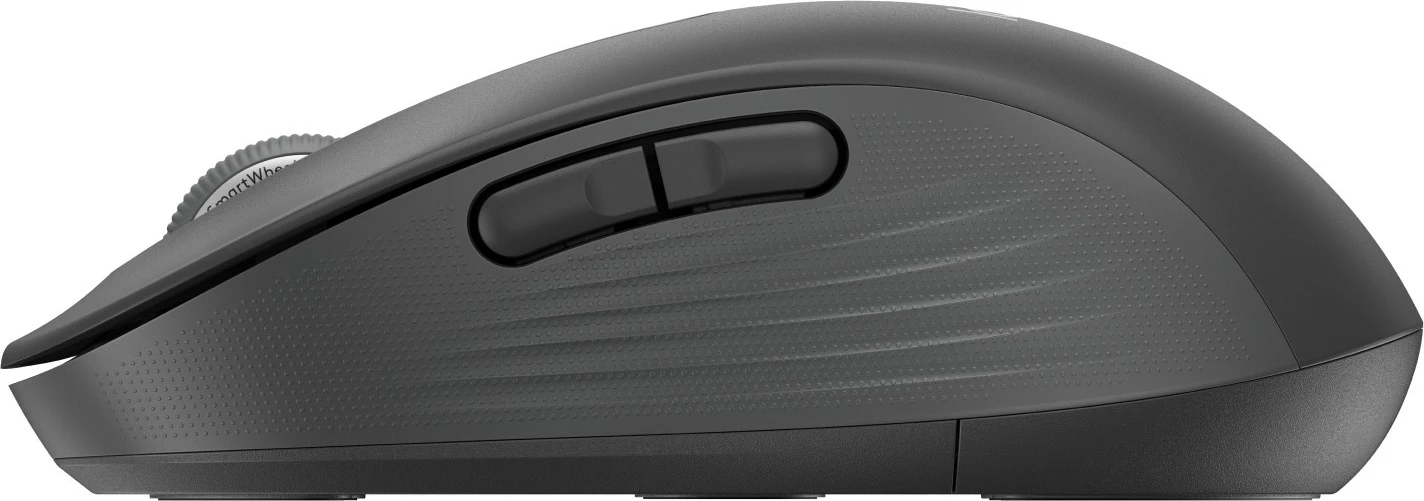 Ergonomski brezžični miška za poslovno rabo Logitech Signature M650 L, desna, optična, RF + Bluetooth, 4000 DPI, grafit