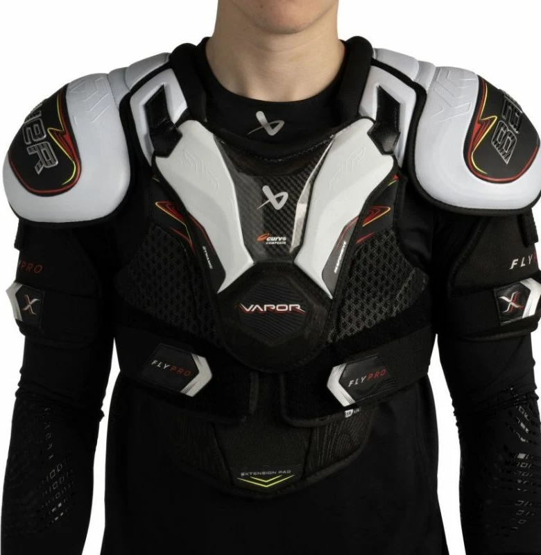 Zaščita za ramena za otroke, Bauer, črna