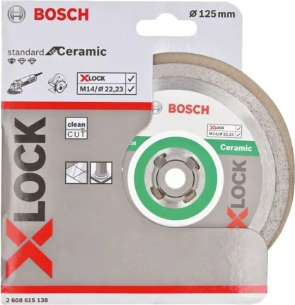 Rezalni disk za kamen in ploščice Bosch 2 608 615 138, 12,5 cm, 1,6 mm, inox