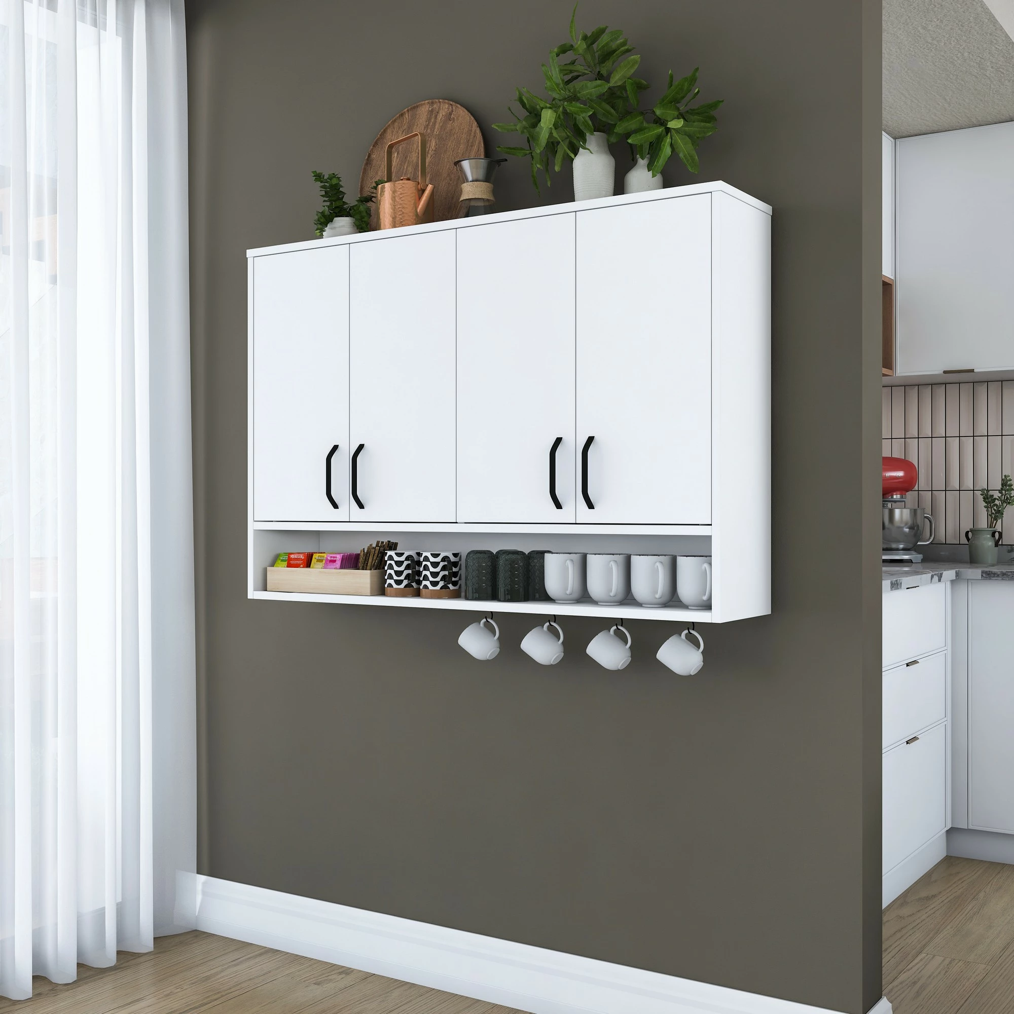 Stenska omarica Skye Decor JE199 - 3812, bela