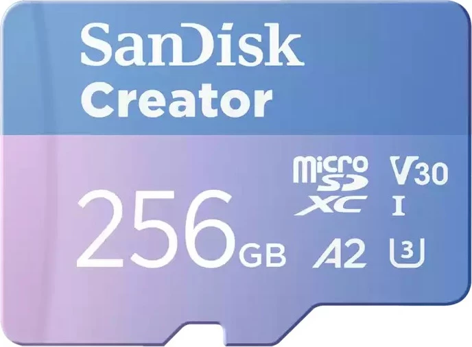 MicroSD kartica Creator 256 GB, A2, V30, U3, Sandisk