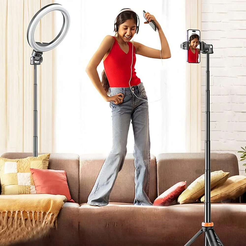 Selfie palica s trinožcem Tech-Protect L03S, Bluetooth, 148 cm, za pametni telefon, črna