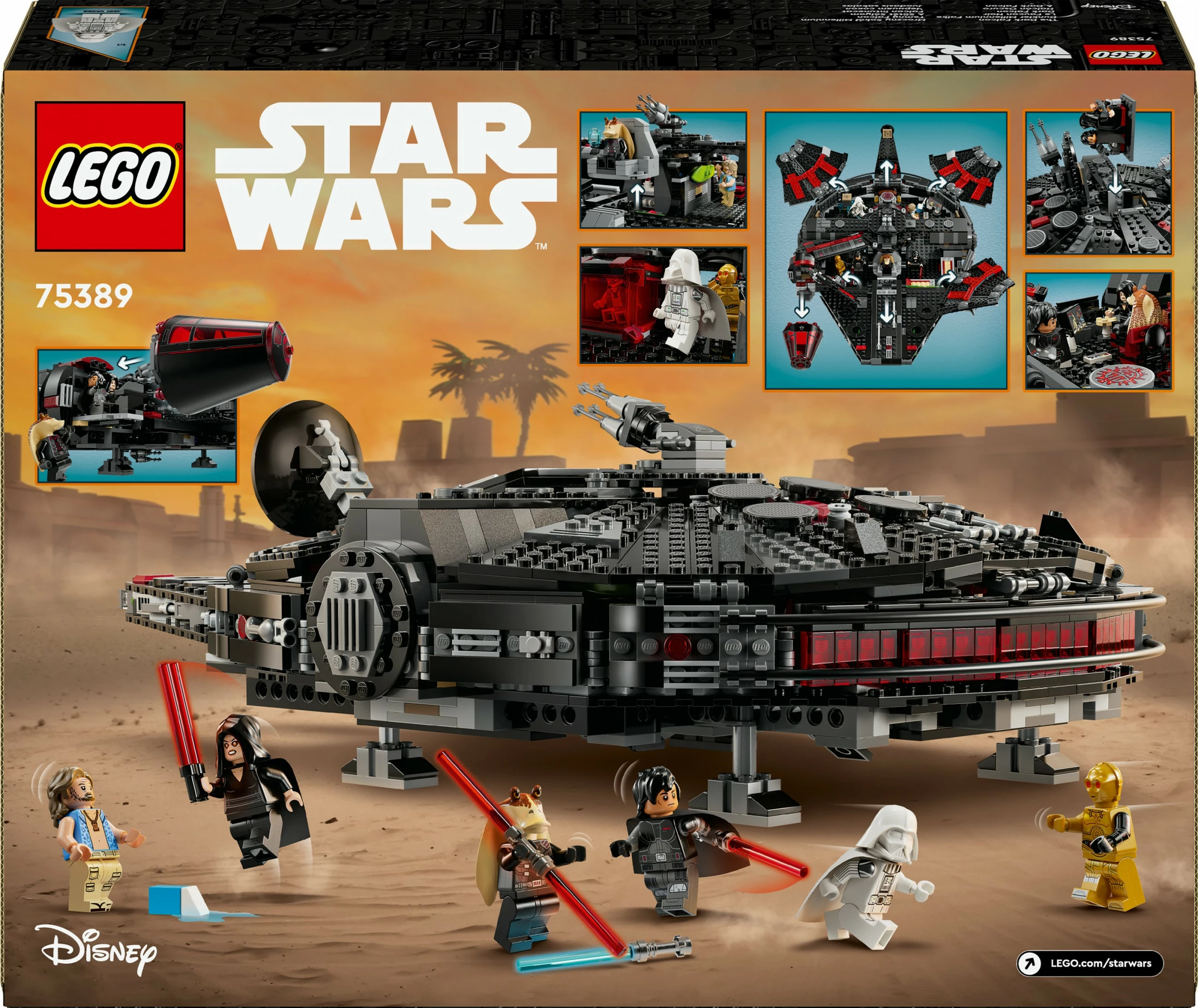 Set za sestavljanje The Dark Falcon, LEGO, 1.579 kosov, večbarven