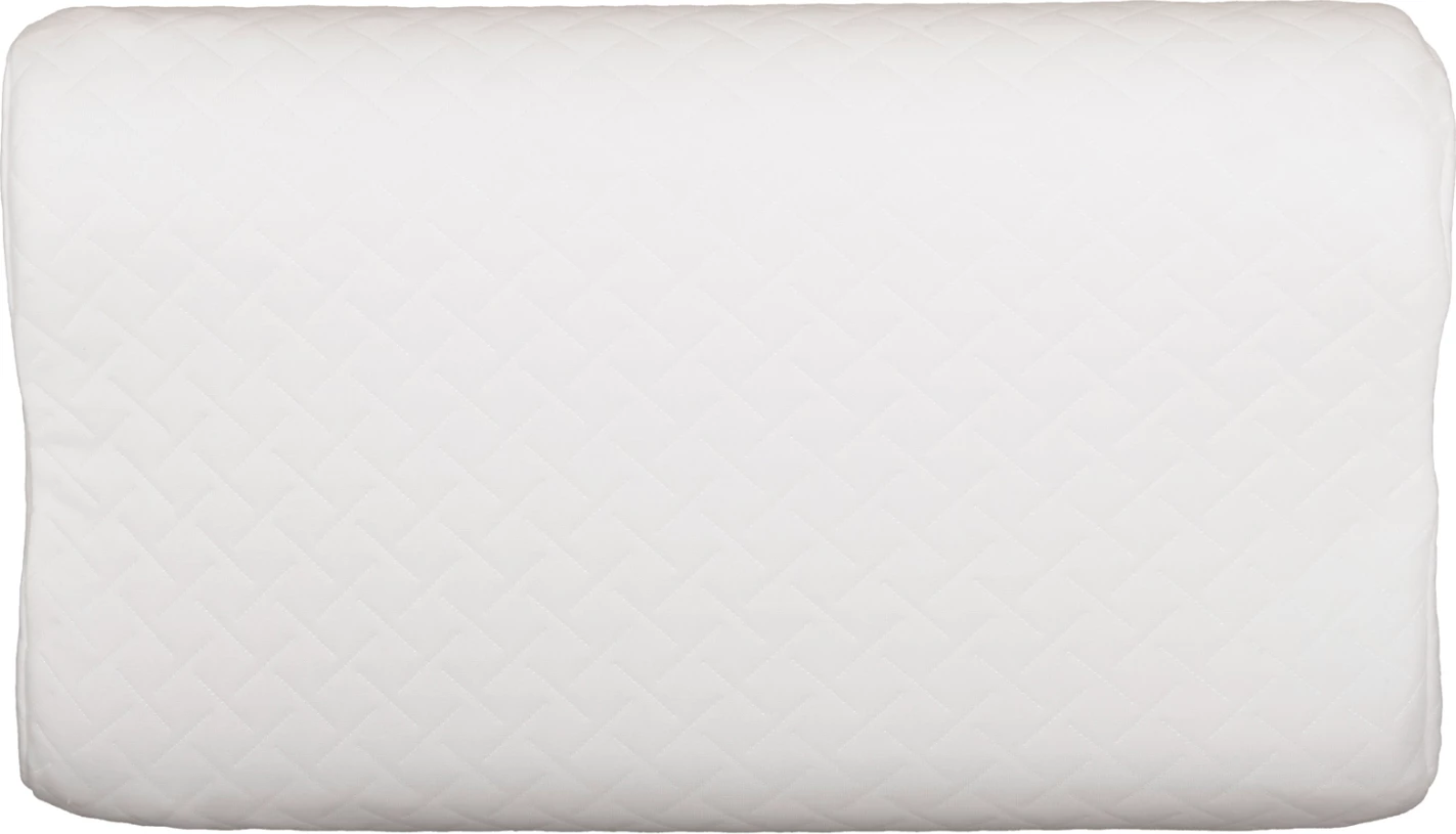 Vzglavnik BEZEL FH673 iz spominske pene - bela tkanina 55x32Hcm