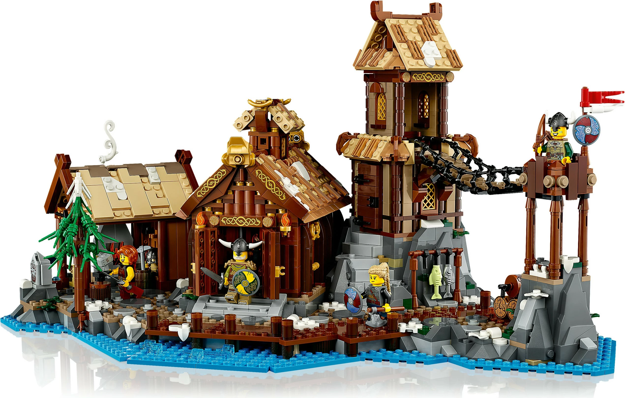 Gradbeni komplet LEGO Viking Village, 2103 kosov, večbarven