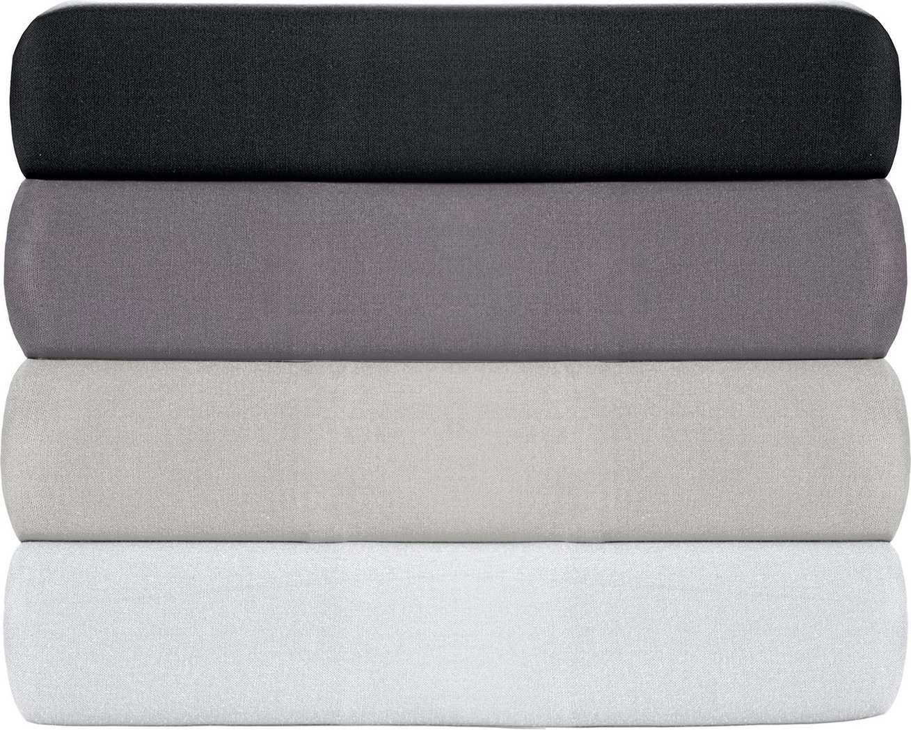 Komplet vzglavnikov (2 kosa), siva, Oxford, L'Essentiel Linge de Maison, 50x70+5 cm