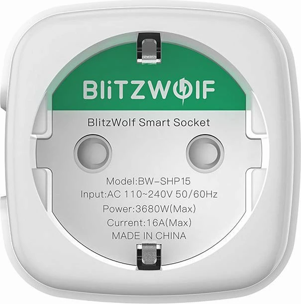 Pametna vtičnica ZigBee 3.0, 3680 W, EU, bela - BlitzWolf BW-SHP15
