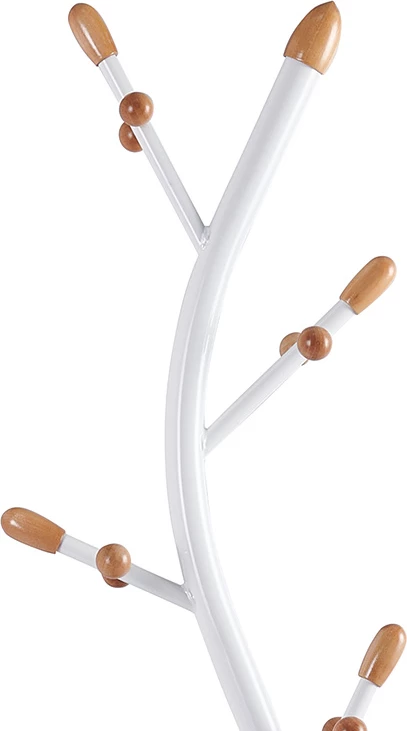 Stojalo za oblačila Sergio, kovina bela-naravna, 37x171 cm