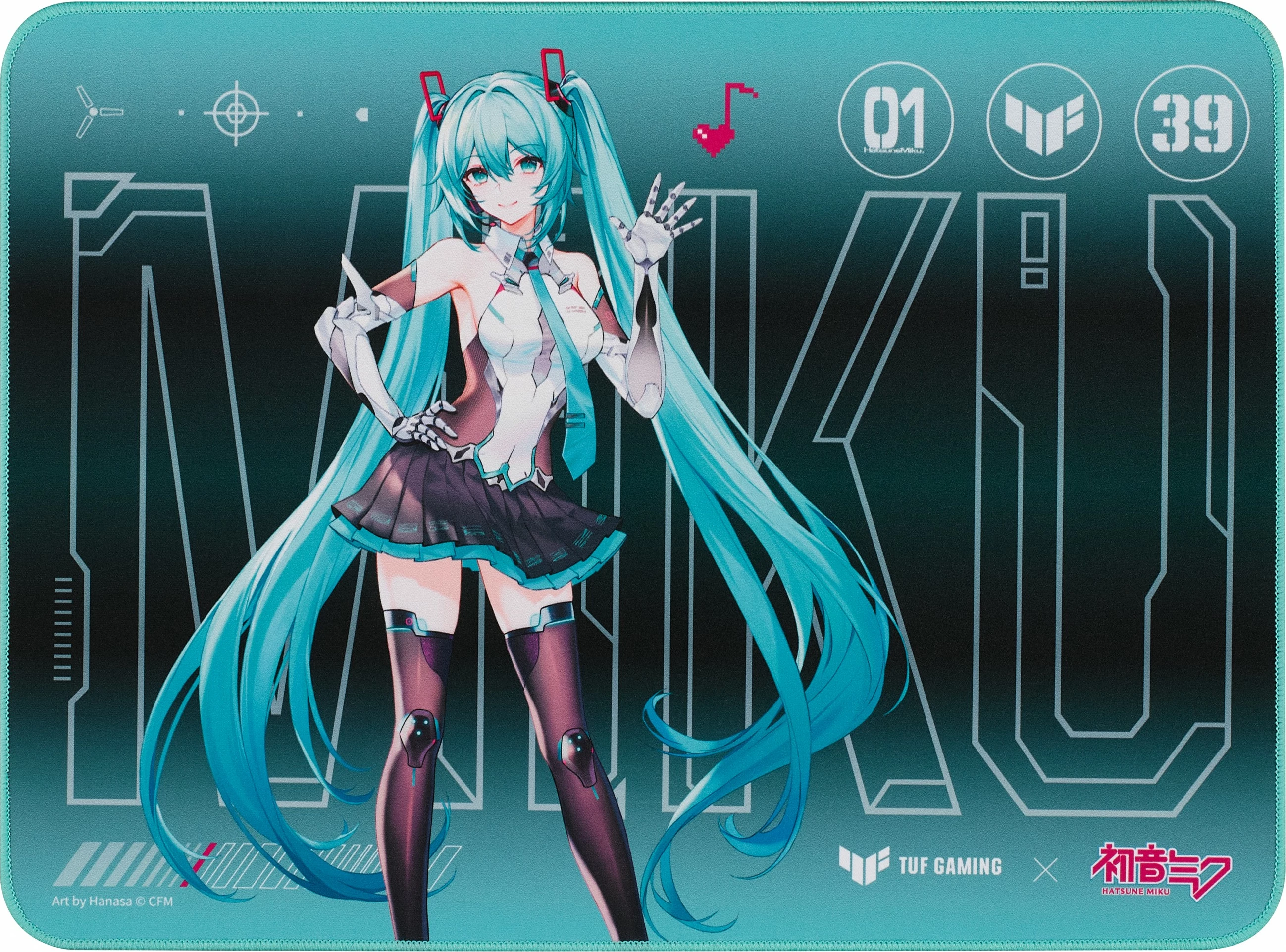 Podloga za miško TUF Gaming P1 Hatsune Miku Edition, ASUS