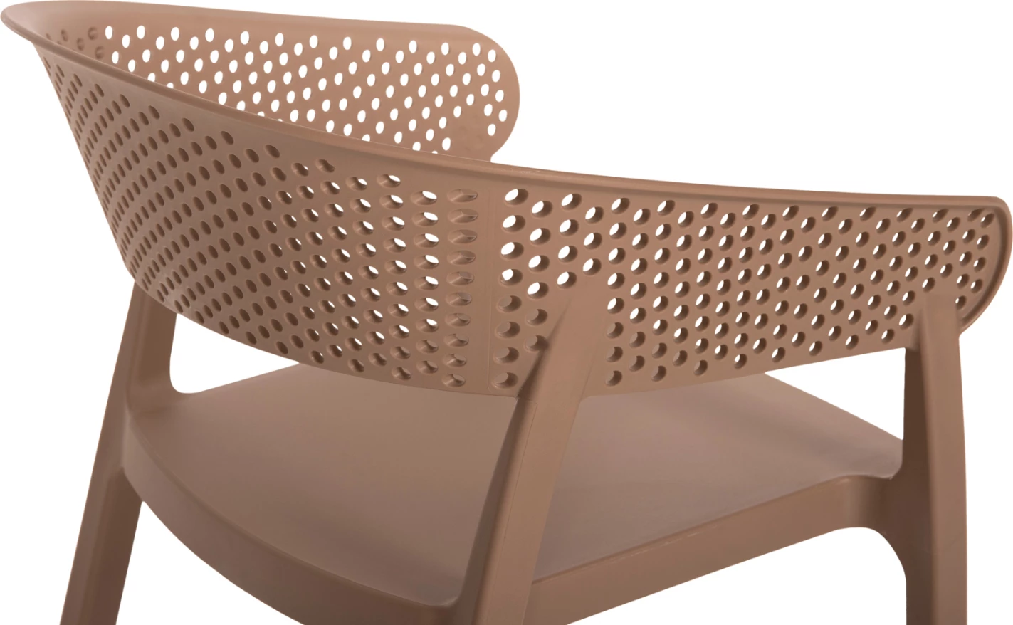 Polipropilenski naslanjač PERFOE FH5941.03 v kapučino barvi 53,5x50,5x73H cm