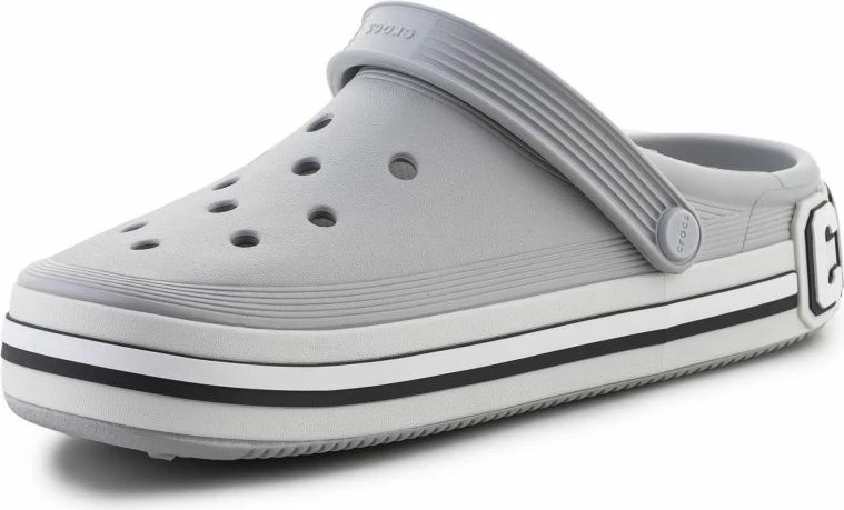 Udobne natikače Crocs Off Court Logo Clog, sivi/srebrni, unisex