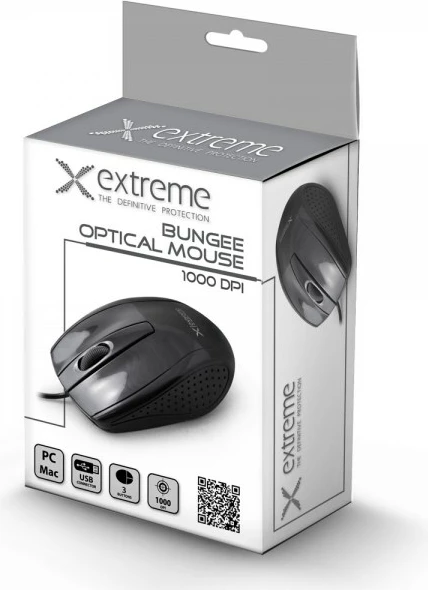 Optični miš Extreme XM110K, 1000 dpi, črn