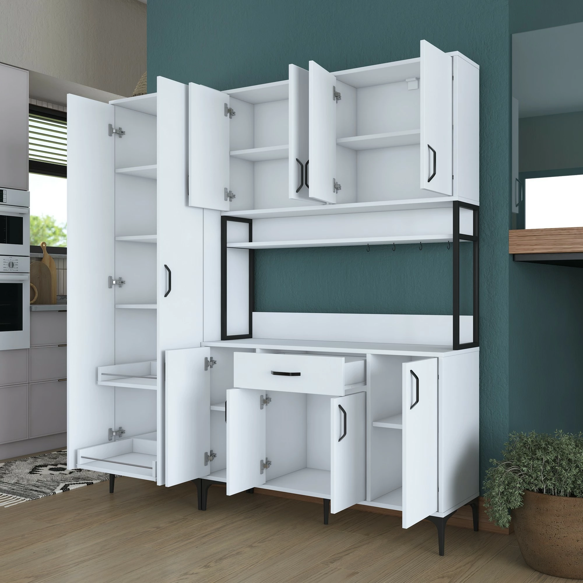 Multifunkcijski omarica Hanah Home JE133 - 3054, bela