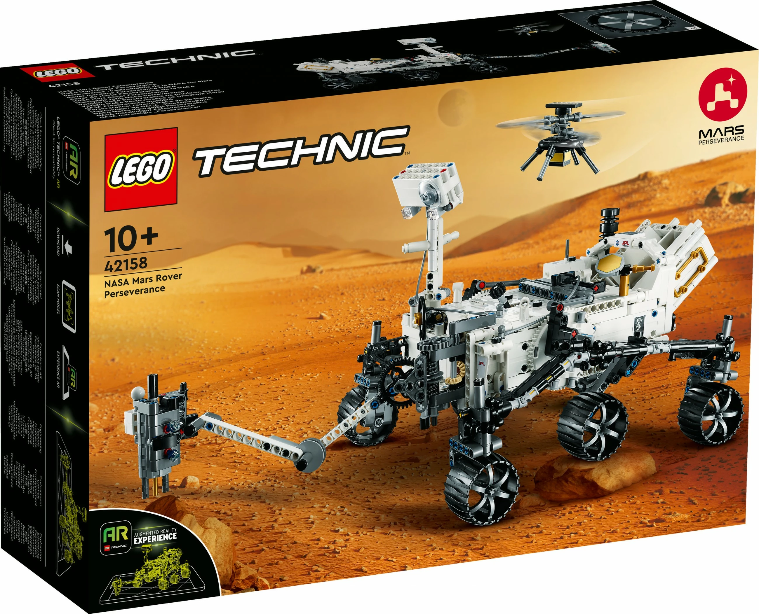 Model gradnje LEGO Technic Mars Rover Perseverance, NASA 42158, 1132 kosov, večbarvno