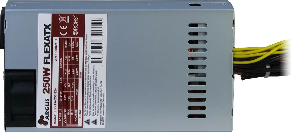 Napajalnik Inter-Tech Argus FA-250, 250 W, Flex-ATX, siv