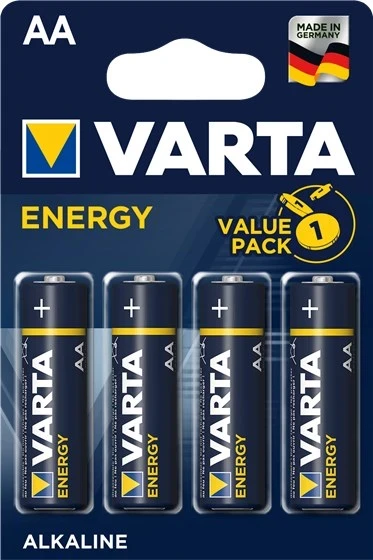 Alkalinska baterija Varta Energy AA, 1,5 V, 4 kosi